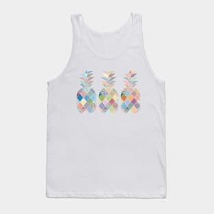 Mandala Pineapple Doodle Pattern in Pastel Colours Tank Top